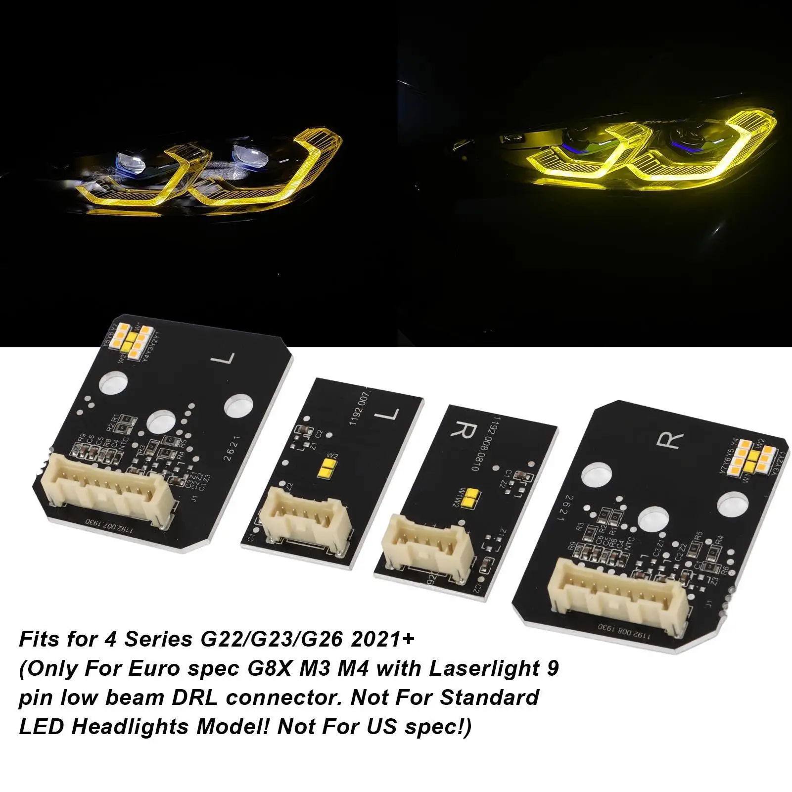 CSL Желтый светодиодный модуль DRL Набор желтых фар Модификация автомобиля для M3 G8 0