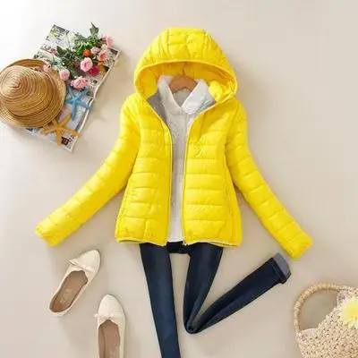 Cotton-padded Jacket Women 2023 New Thin Down Cotton-padded Jacket Women Short Fall and Winter Wear Slimmer Autumn Coat Female