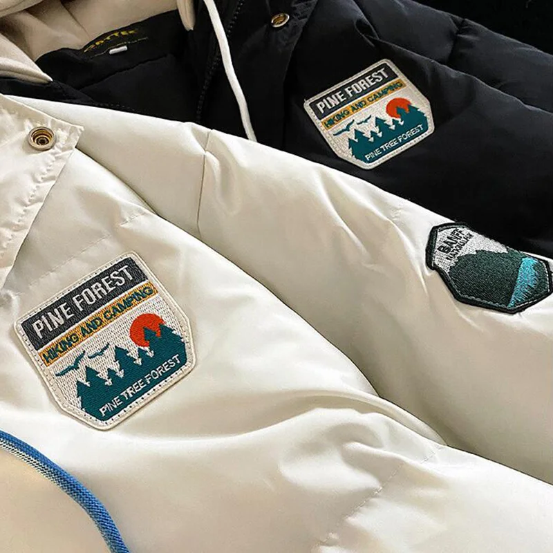 Y2K  Fashion Cool Holiday Two Pieces Of 2023 New Hooded Cotton-Padded Clothes For Men And Women'S Outerwear For Couples Winter