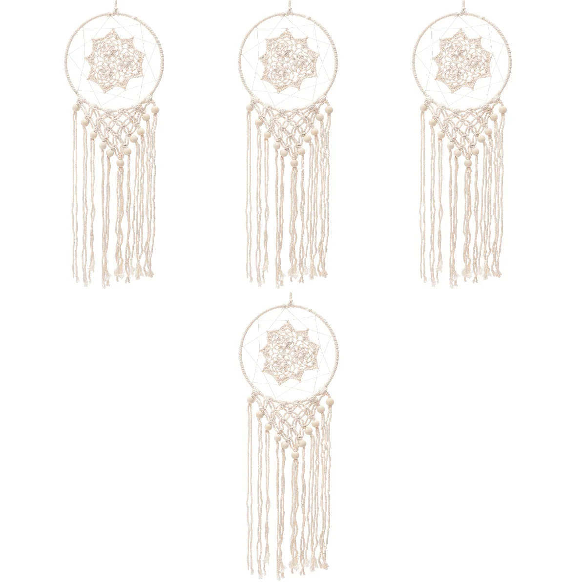 

4x Bedroom Wall Decor Home Decor Party Bohemian Wedding Decor Macrame Decor Decorative Hanging Ornament