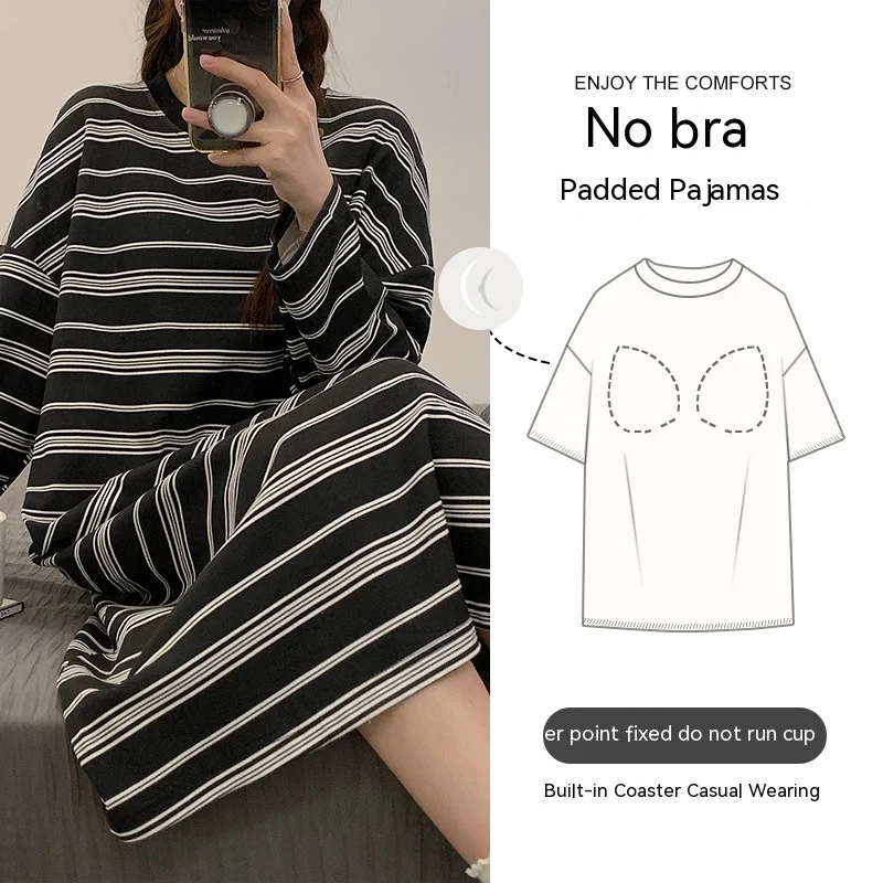 Женский хлопковый пижамный комплект