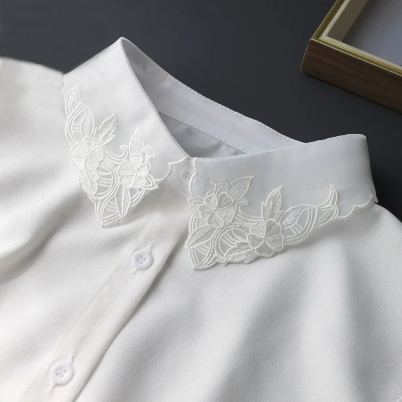 

Linbaiway элегантный отворот фотоэлемент для женщин съемный воротник рубашки взрослый ожерелье ложный воротник женские аксессуары для одежды