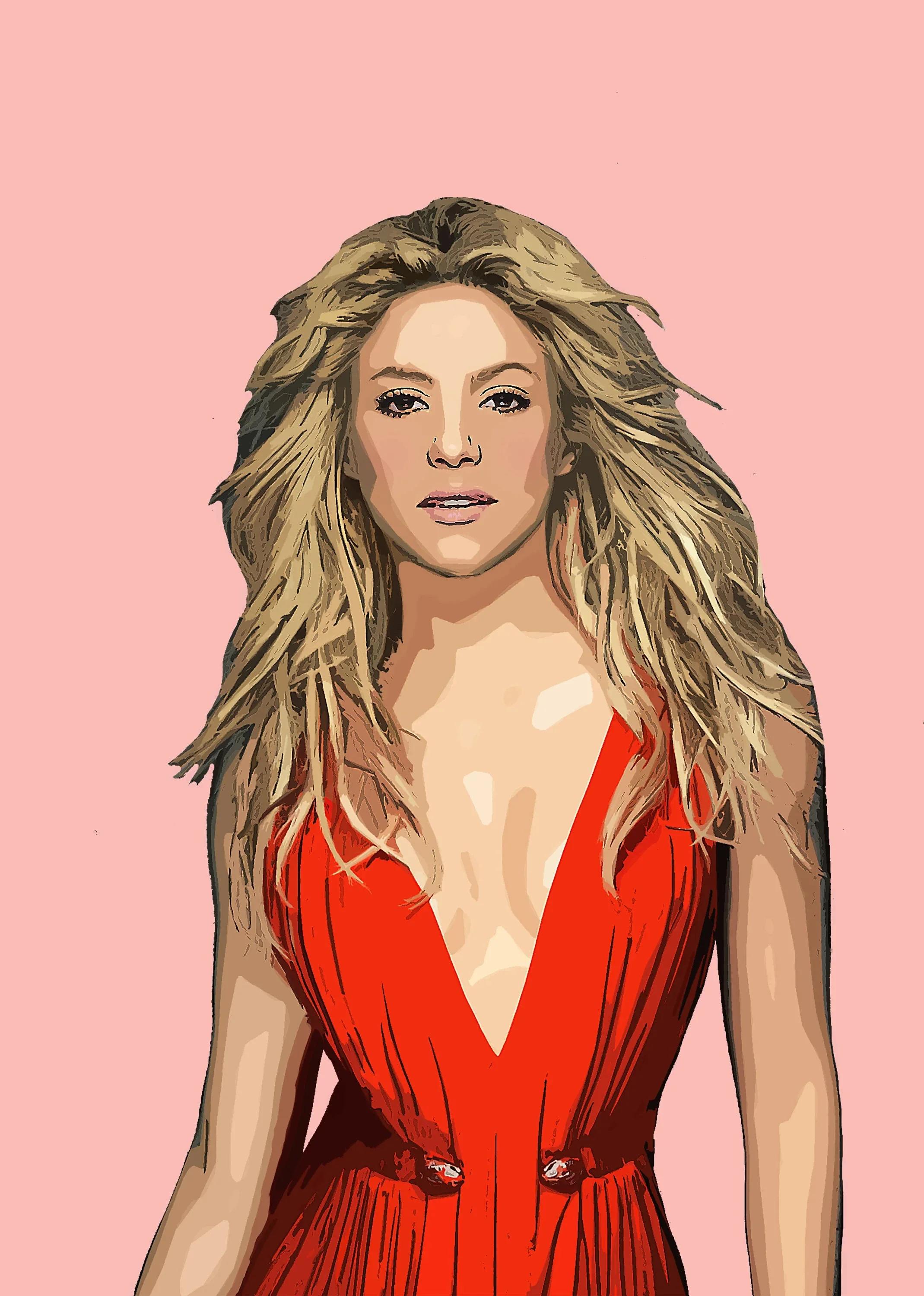 Nordic HD Shakira Picture Poster Music TV Latin Rock Alternative Female Singer Canvas Painting Prints Wall Art Kawaii Room Decor