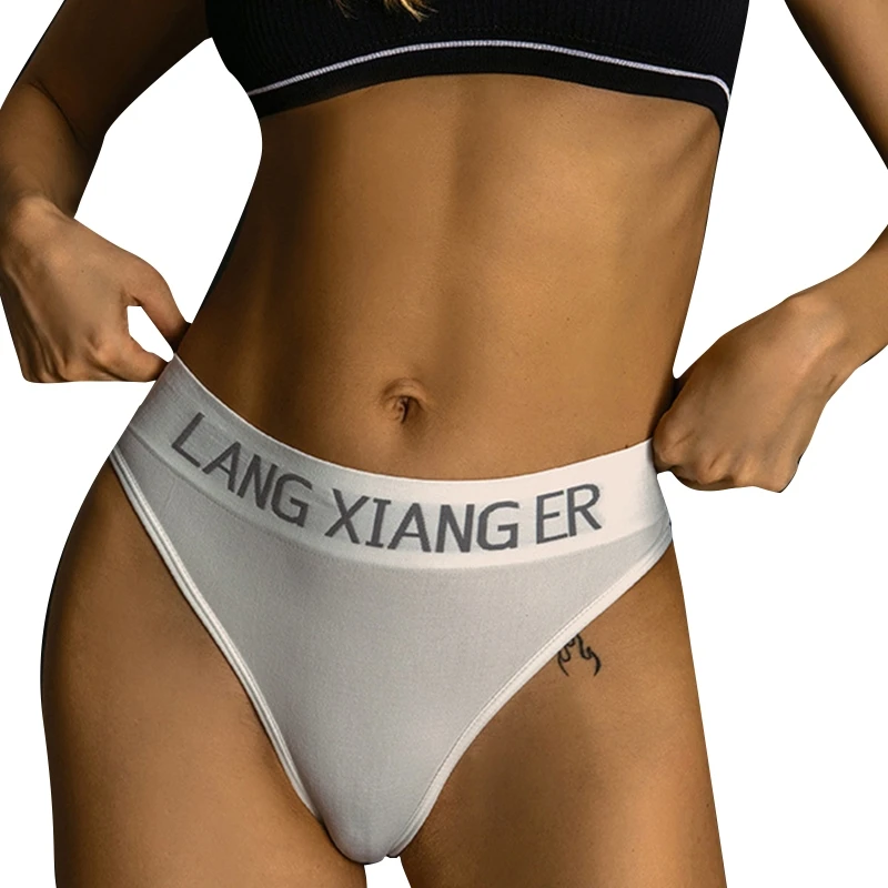 

Fashion Letters Thong Women's Panties Sports Breathable Underwear Sexy G-String