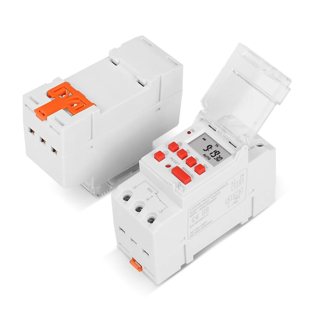 Электронный таймер TM919B программируемый цифровой на 7 дней с автоматическим