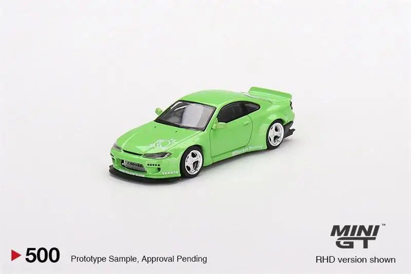 

PreOrder MINI GT 1:64 Nissan Silvia Pandem S15 Green RHD Diecast Model Car