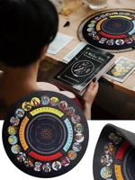 rubber round pendulum mat altar tarot table cloth for spiritual healing chakra balance constellation magic board game mat