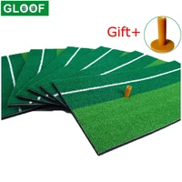 1set 27cm x 50cm golf practice mat with 1 golf rubber tee training hitting pad grassroots green golf backyard putting green