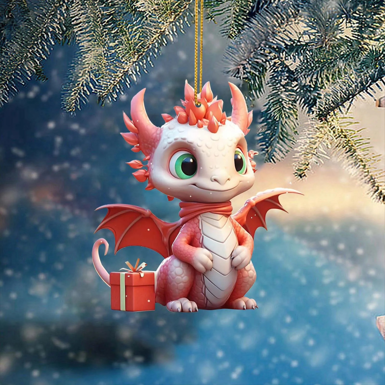 

Мультяшные акриловые фигурки динозавров для рождественской елки