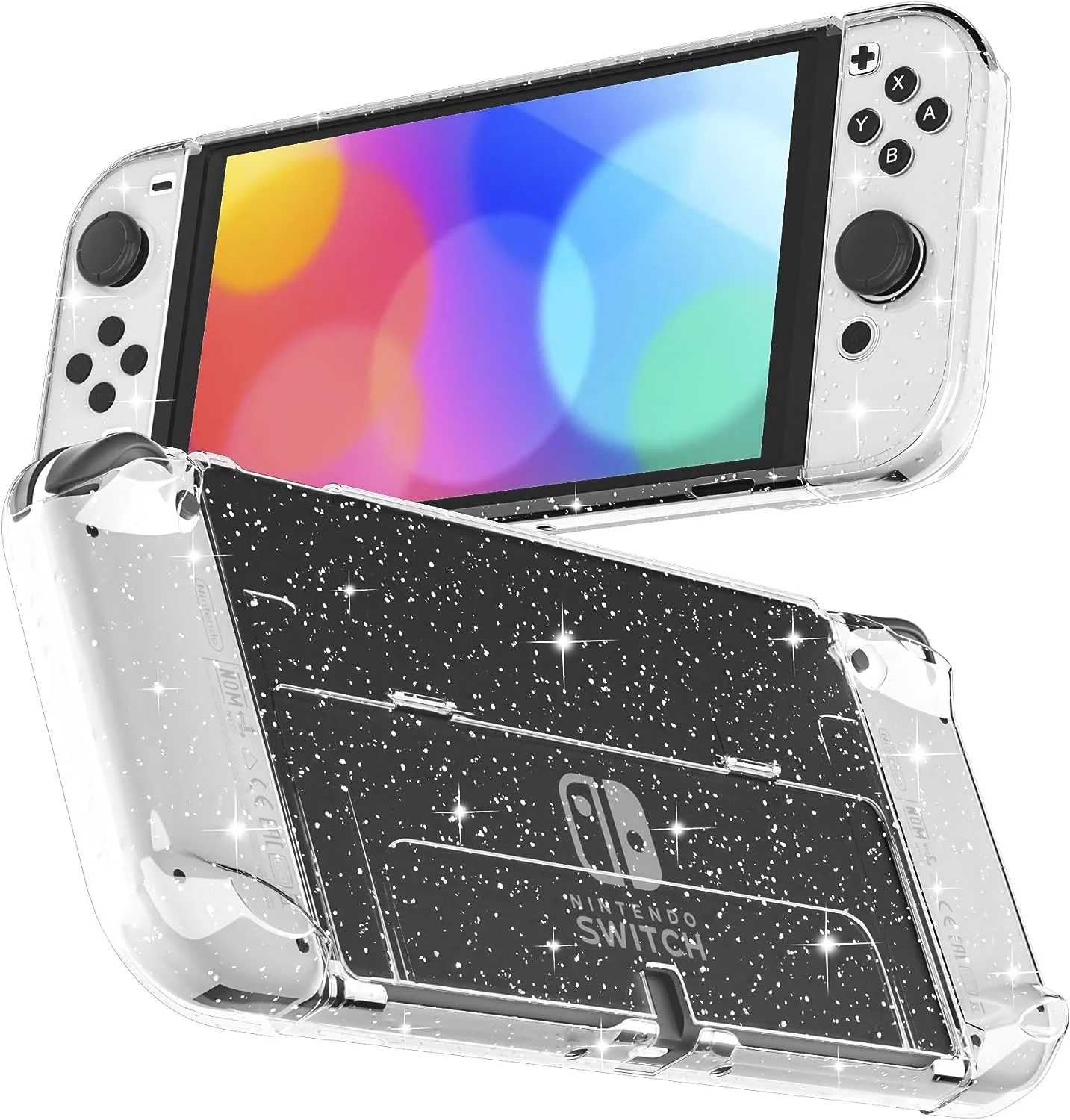 

Protective Flash Transparent Protective Case for Nintendo Switch OLED and Joy Con controllers ninyendo switch accessories