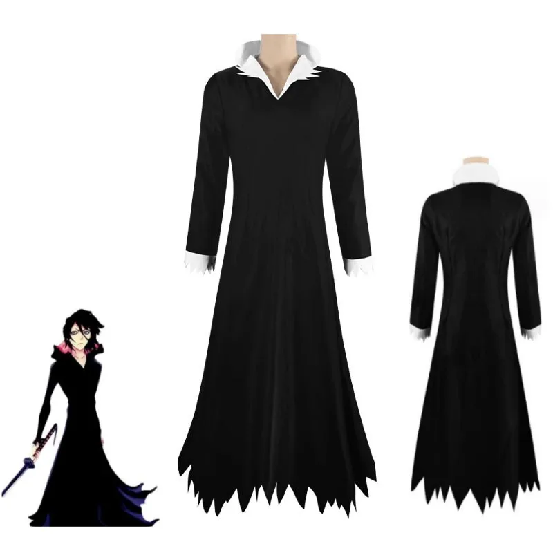 

Anime Bleach Tensa Zangetsu Black Robe Yhwach Cosplay Awakening Costume Men Women Dress Uniform Wizard Halloween Rave Outfit