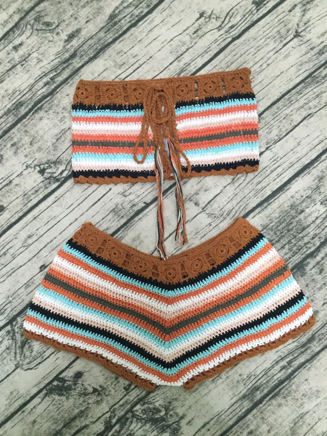 Summer Girls Sexy Swimsuit Vacation Leisure Beach Swimsuit Hook Split Bikini Bathing Suit Women