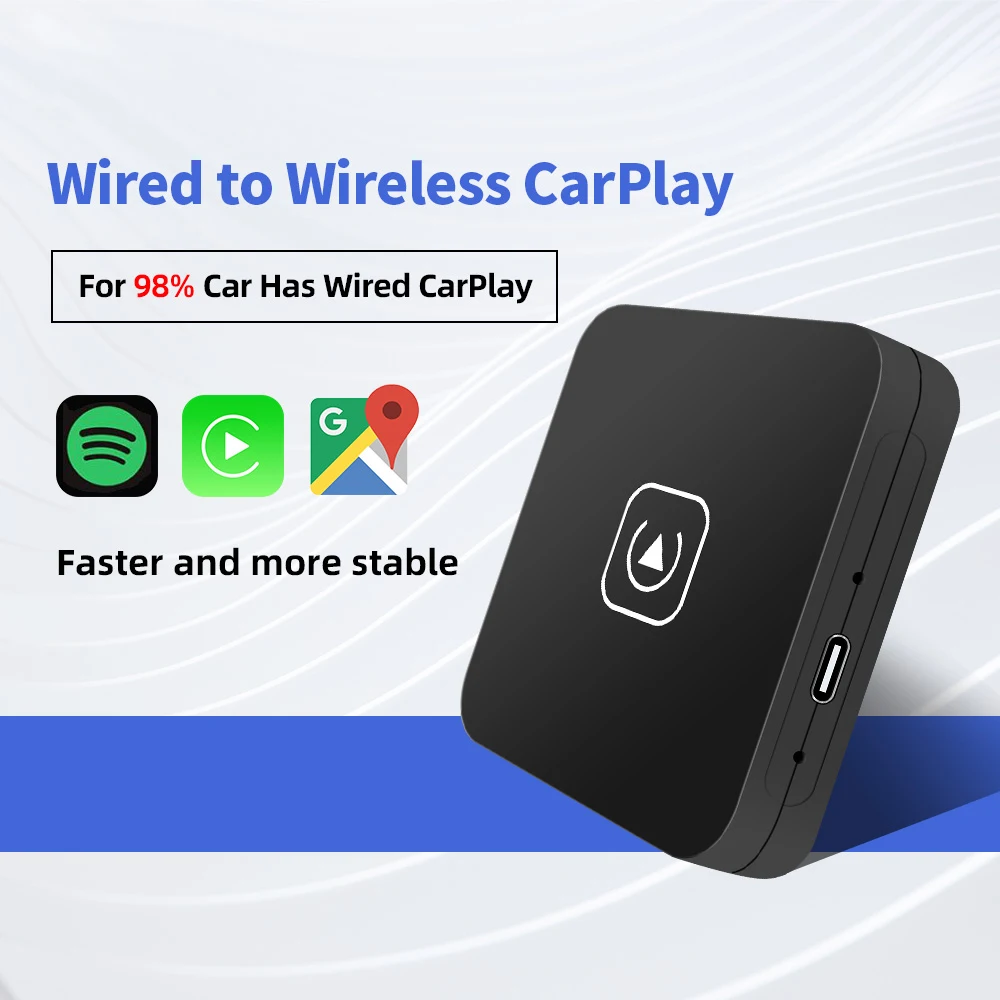 Беспроводной мини-адаптер CarPlay для Audi Mercedes Volvo Volkswagen и т. д. автоподключение Bluetooth