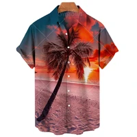 hawaiian mens and womens shirts mens coconut printed shirts casual short sleeved large 5xl comfortable and breathable