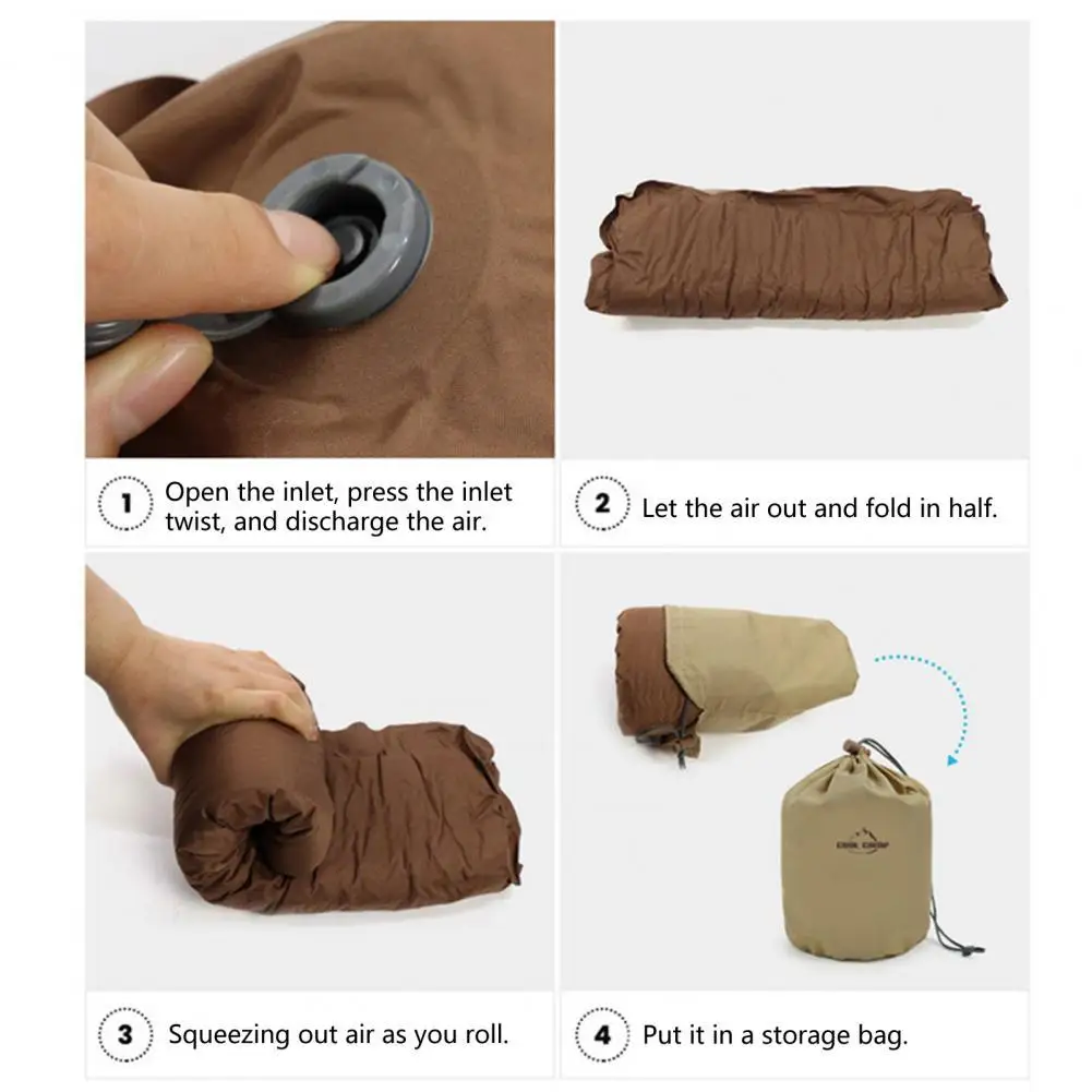 

Удобное снаряжение для сна, практичный коврик для кемпинга, надувная подушка из эластичной ткани, подходит для шейного отдела позвоночника,...