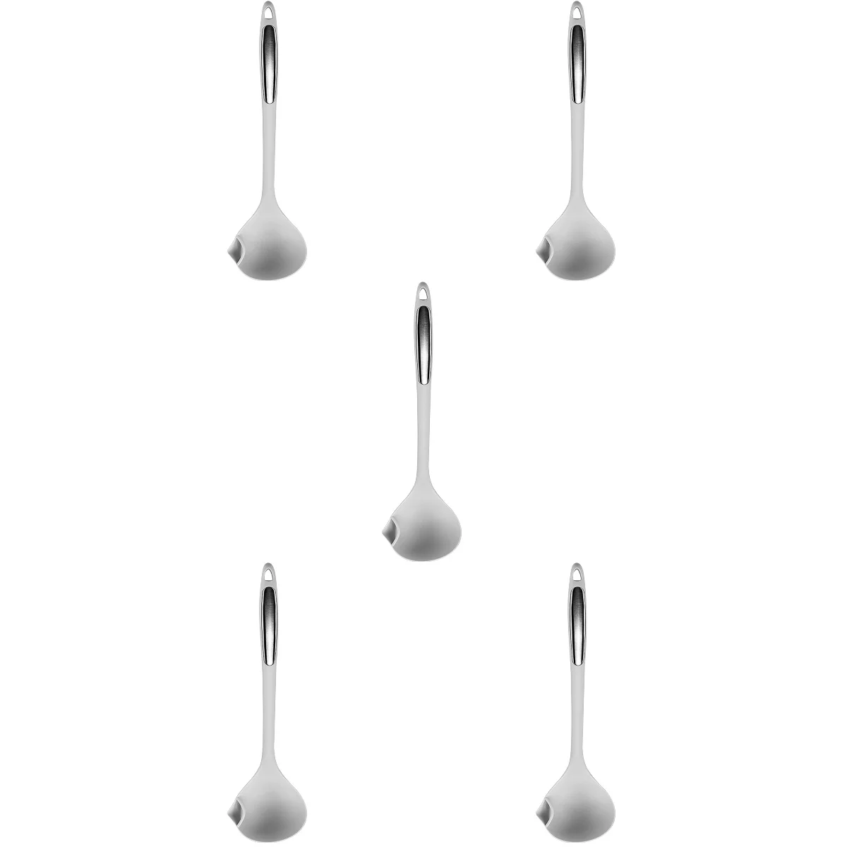 

5x Portable Skimmer Strainer Spoon Grease Separator For Cooking Grease Straining Spoon for Home Kitchen Cooking