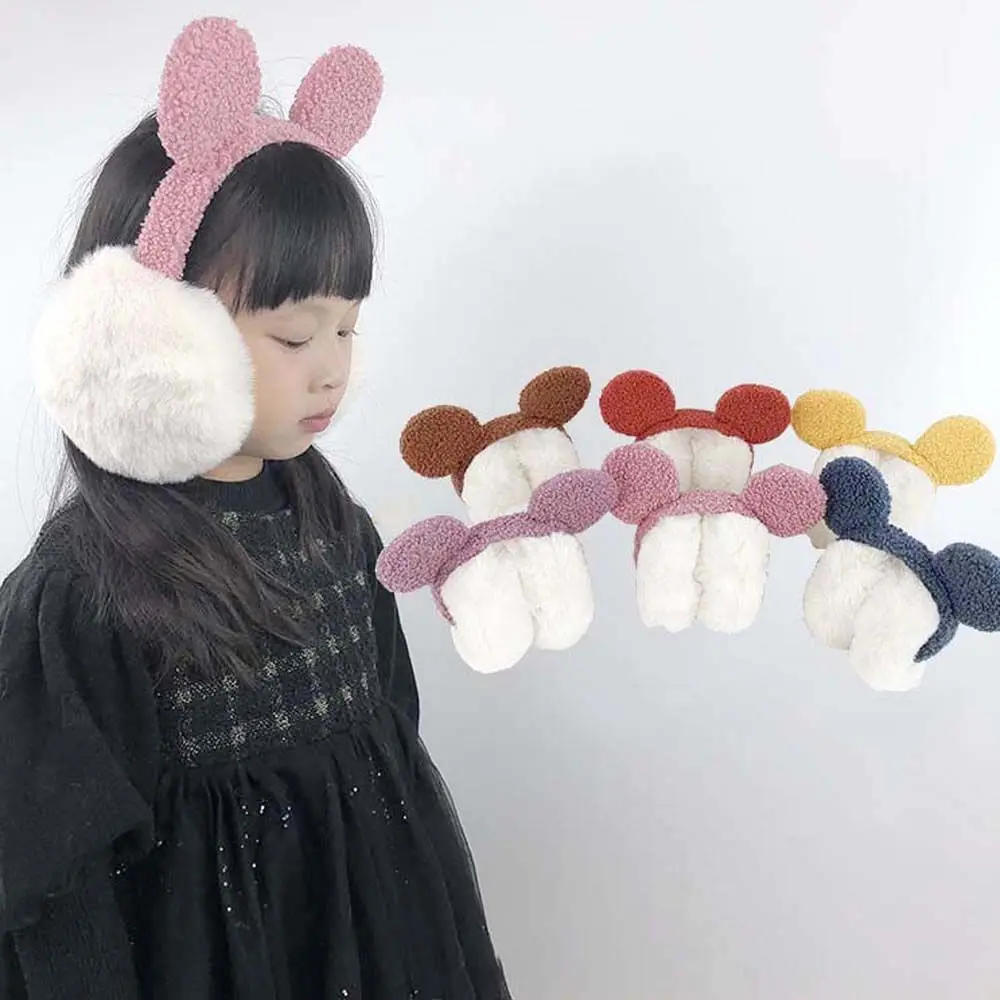 

Children Cold Protection Outdoor Winter Ear Warmer Ears Ear Wrap Plush Earflaps Kids Plush Earmuff Women Ear Cover