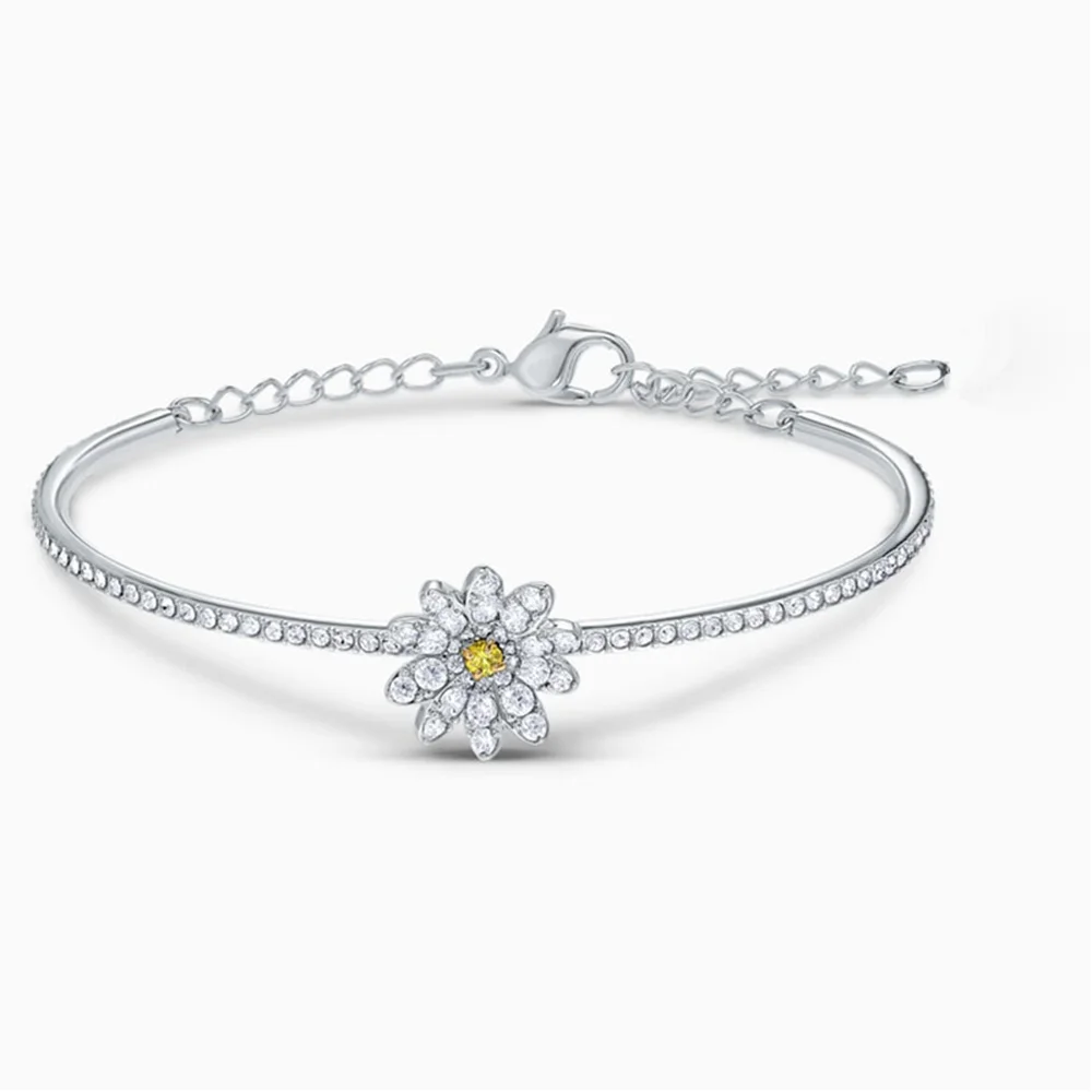 Swa ожерелье 1:1 Модные ювелирные изделия Высокое качество вечный цветок желтый