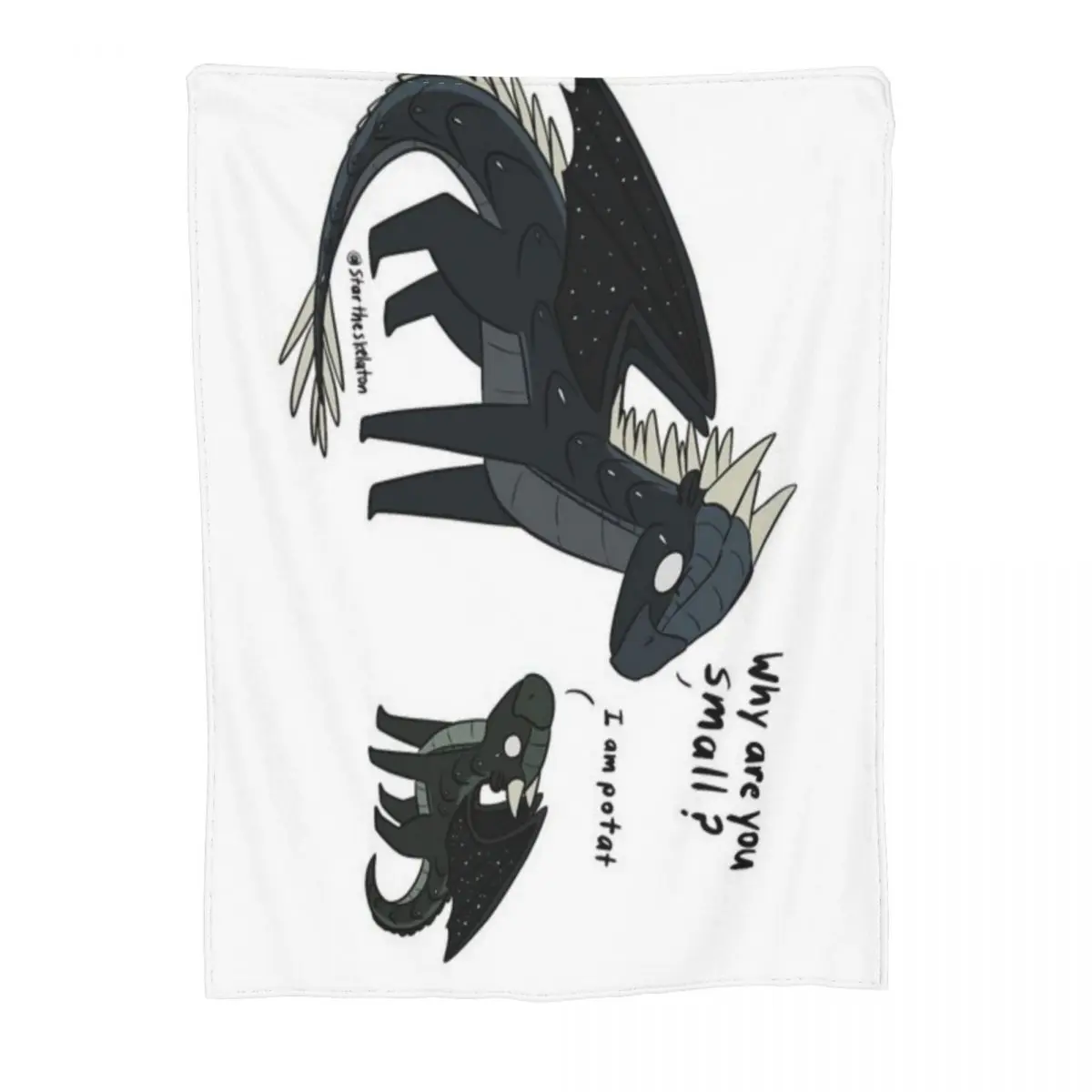 Темный Сталкер и Moonwatcher ультра-мягкое флисовое одеяло