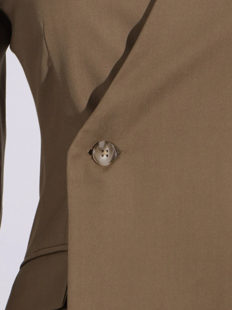 Женский ажурный блейзер с круглым вырезом туника карманами