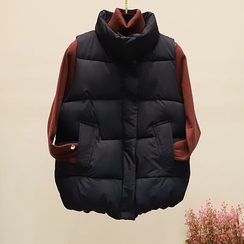 Куртка женская осенне-зимняя теплая без рукавов 2021 | Женская одежда