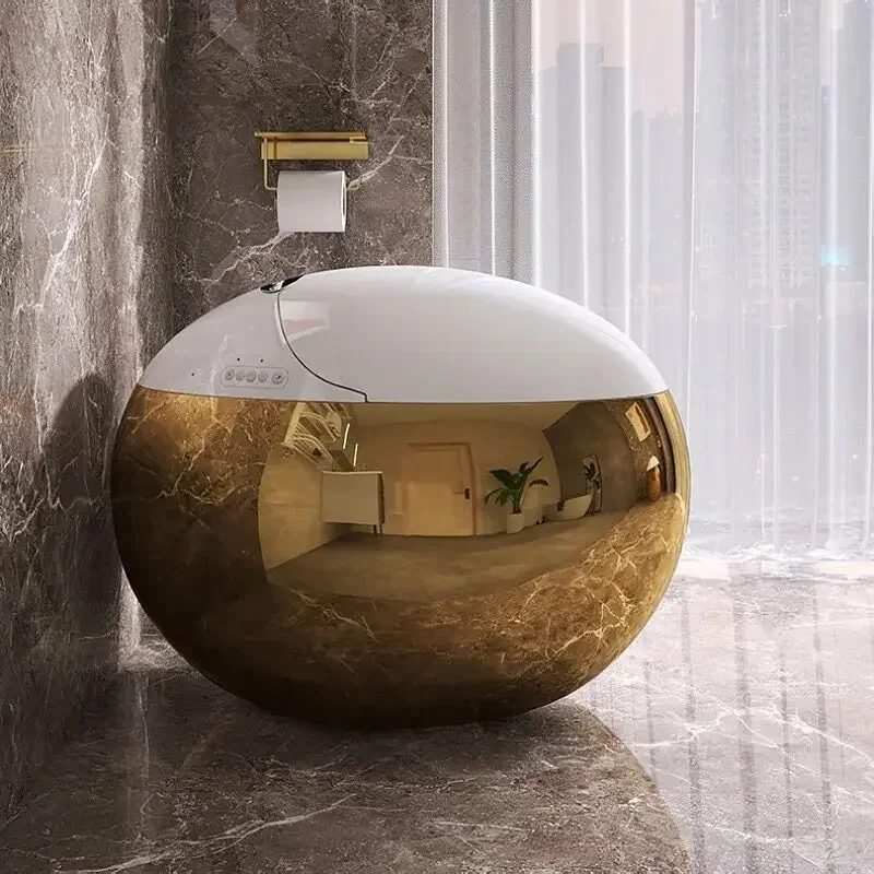 Inodoro inteligente с керамической поверхностью lujoso электрошапка под золото