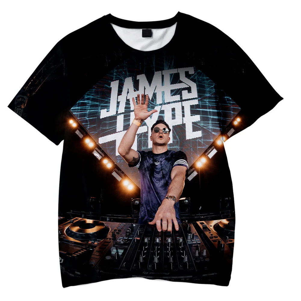 

James Hype T-shirt Unisex Crewneck Short Sleeve Tee Women Men's Tshirt 2023 Hip Hop Harajuku Streetwear 3D Clothes