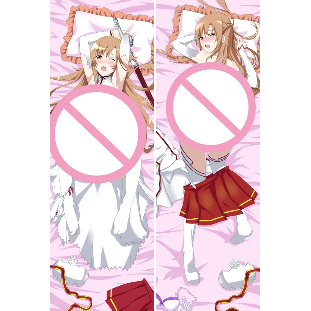 

Yuuki Asuna Manga Dakimakura Pillow Cases Sword Art Online Titania Hugging Body Pillowcase Erica Pillow Cover Customize Cushions
