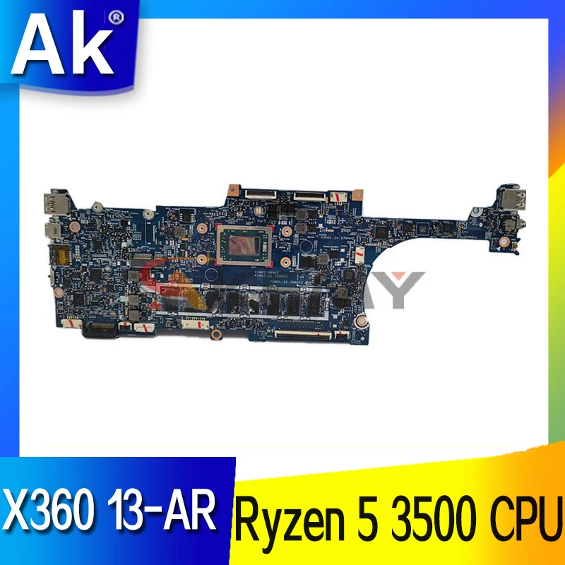 

Материнская плата для hp x360 13-AR 100%-1 448.0GA08. 18740, системная плата с процессором Ryzen 5 0011, встроенная, протестирована, ОК, 3500