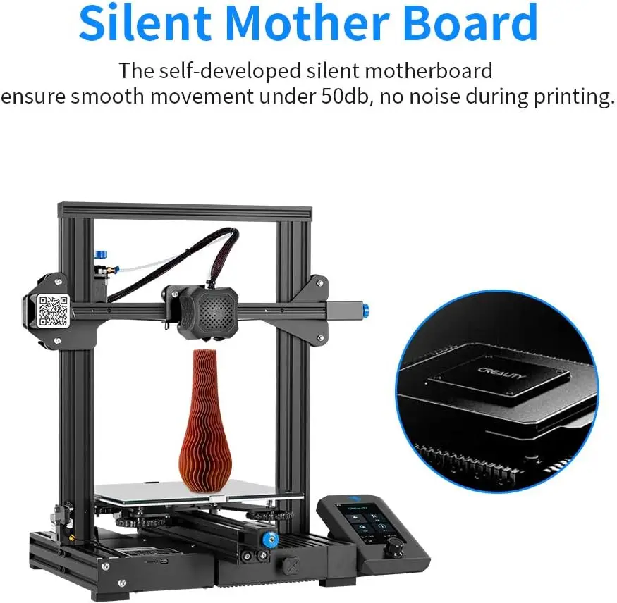Материнская плата принтера Creality Ender-3 V2 с бесшумными драйверами TMC2208 UI и 4