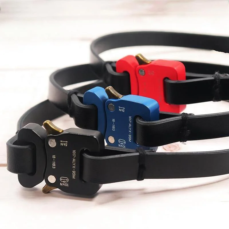 

22SS 1017 ALYX браслеты ожерелье Классический пресс металлическая кнопка черный ALYX ремешок браслет с пряжкой