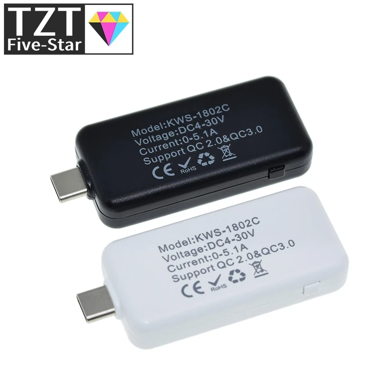 10 в 1 USB-тестер постоянного тока Type-C 4-30 измеритель напряжения таймер Амперметр