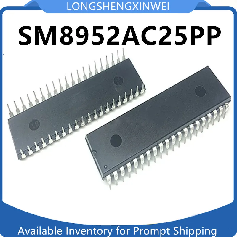 

1PCS SM8952AC25PP SM8952AC25P Inline DIP-40 Microcontroller Chip New Stock