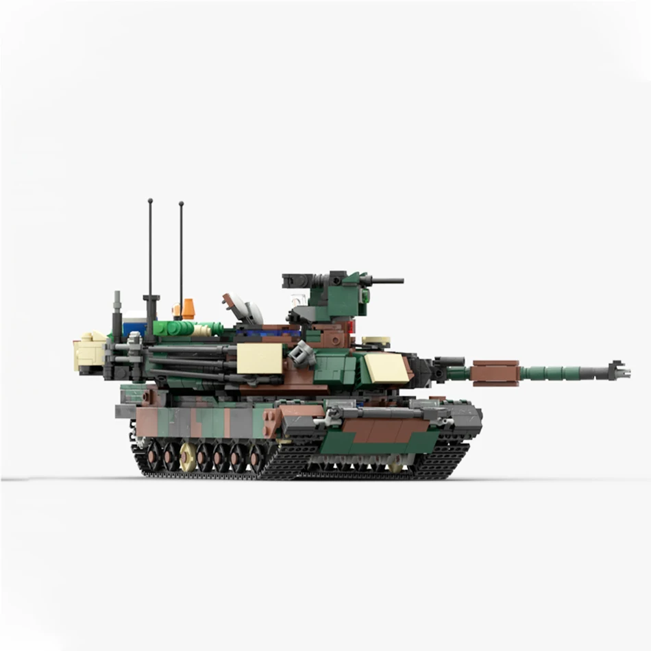 MOC WW2 US Military M1A2 Abrams SEP V2 Основный боевой танк Строительный блок Модель