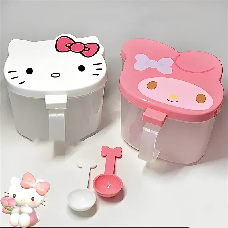Sanrio Kawaii Hello Kitty банка для приправ мультфильм моя мелодия с крышкой кухонная