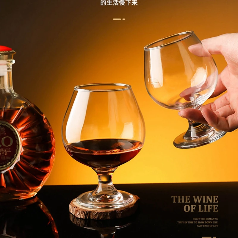 

Crystal Glass KTV Bar Brandy Red Wine Glasses Short Leg Cognac Mug Whiskey Household Water Bottle Transparent Cup Waterbottle