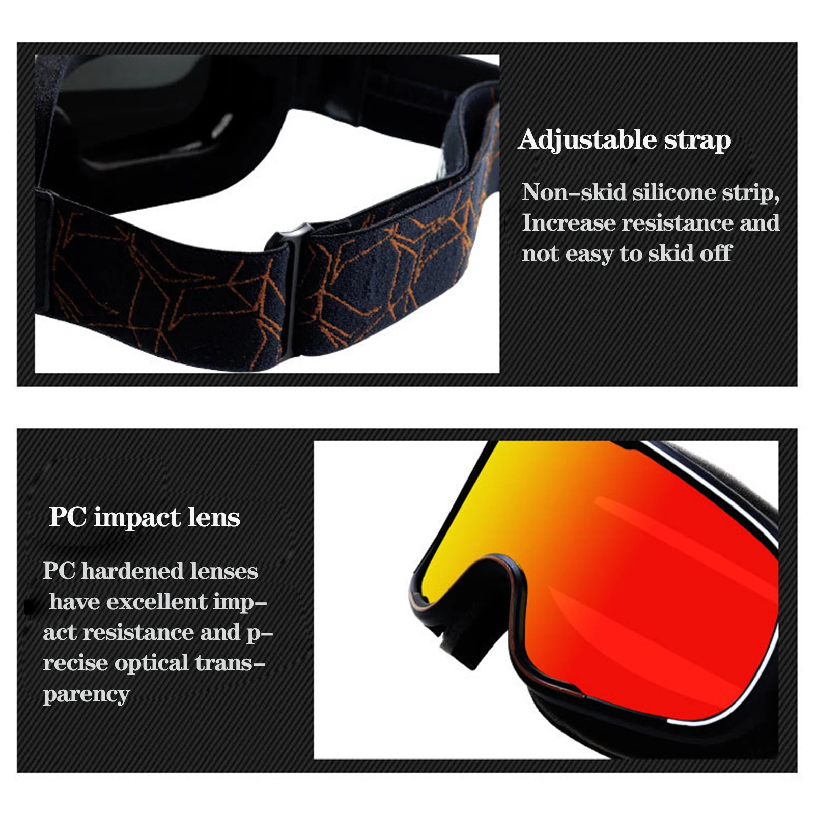 Лыжные очки лыжные для сноуборда снега мужчин женщин взрослых молодежи защита от