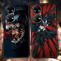 superhero venom phone case for huawei p20 p30 p50 pro p20 p30 p40 lite y6 y7 y9 y7a y6p y9s 2019 p smart z 2021 soft cover