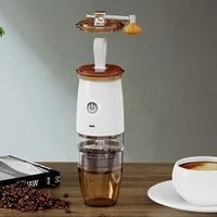 portable coffee grinder burr mill electricmanual 2 in 1 mini multi functional coffee machine 5 modes for travel grinding cafe