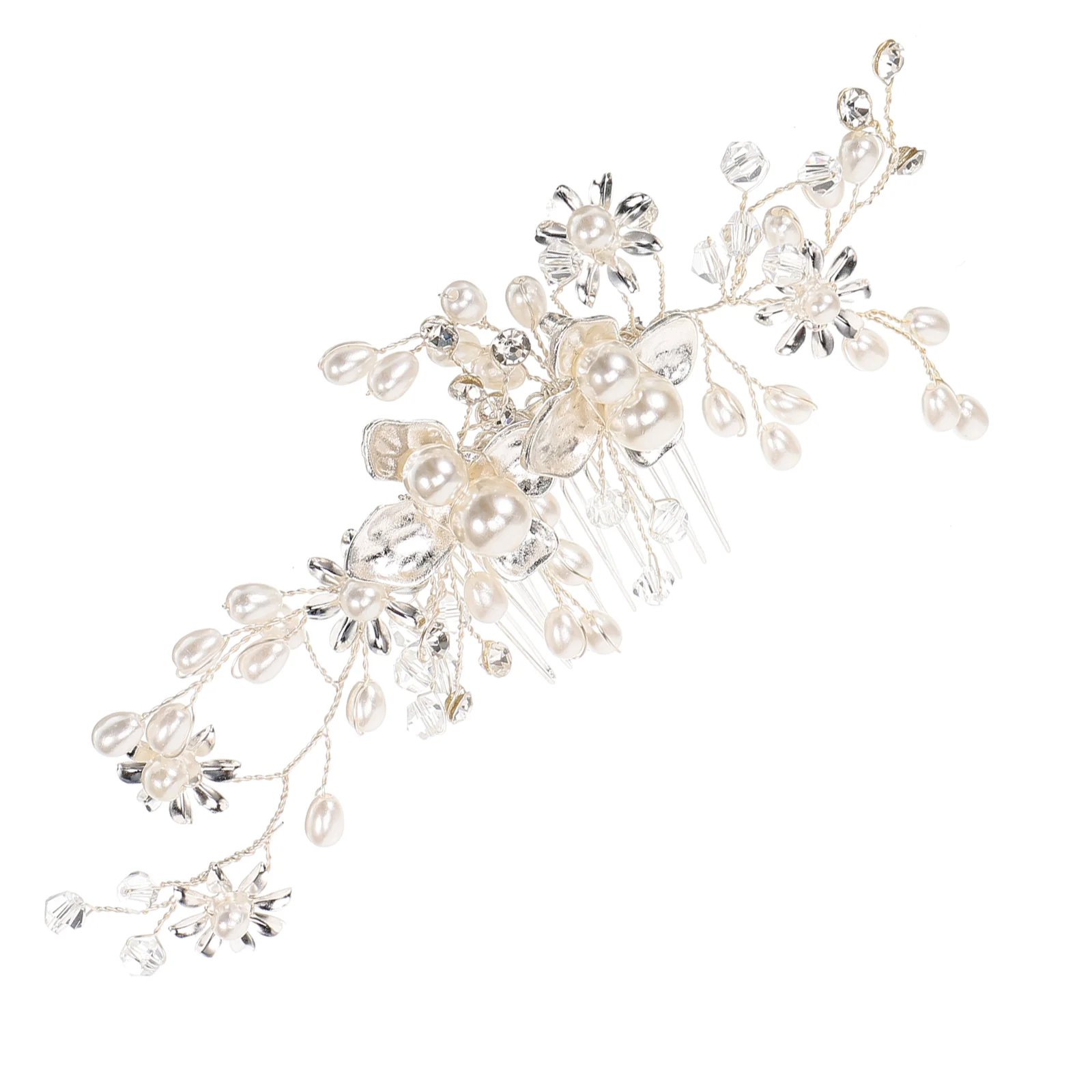 

Wedding Hair Comb Pearl Hair Comb Wedding Bridal Hairpiece Decorative Hair Comb