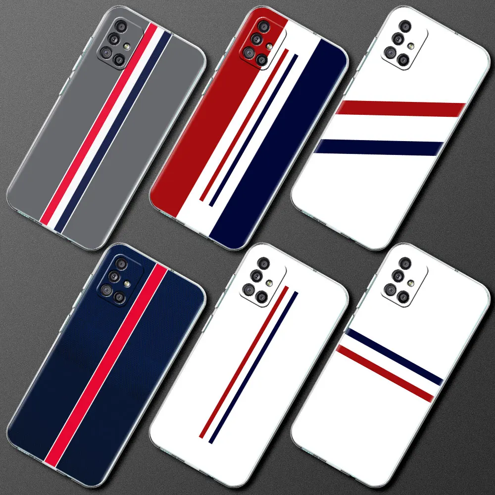 

Luxury Brand Tom Line Browns Phone Case for Samsung Galaxy A12 A51 A52 A50 A32 A31 A71 A70 A72 A21s A02s A22 A10 A41 Bags Cover