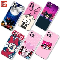 cartoon mickey mouse coque for apple iphone 12 13 mini 11 pro 7 8 se 2020 soft phone case xr x xs max 6 6s plus clear bags 5 5s