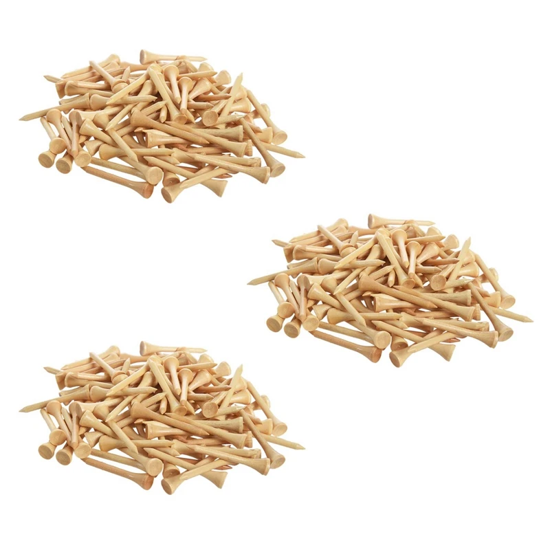 

300Pcs Golf Ball Nails Tee Wood T Ball Seat Ball Pin Nail Kick Ball With Wooden Ball Nail Round Round Ball Nail 54Mm