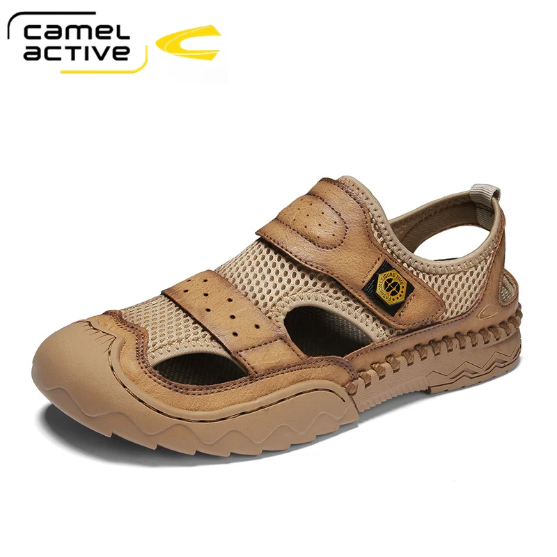 Camel Active 2022 New Fashion Men Casual Sandals Elastic Lightweight Beach Men's Sandals Men Shoes Decompression Footbed Flats