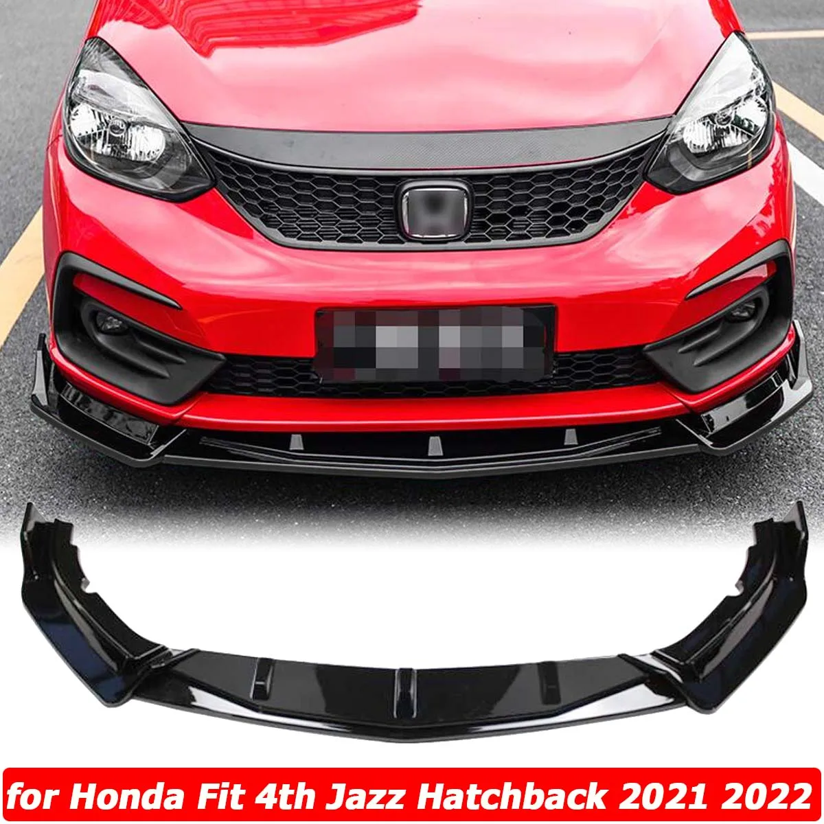 3 шт. передний бампер для Honda FIT JAZZ DFK Hatchback 2021-2022 боковой спойлер сплиттер дефлектор