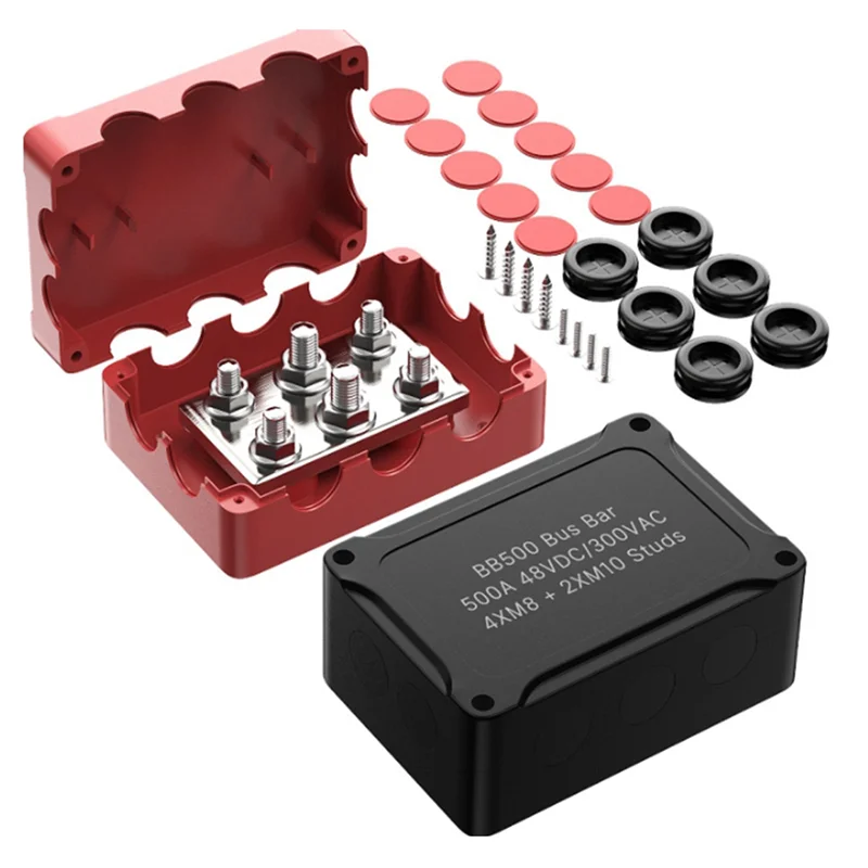 500A Морская шина 48 В Автомобильный блок распределения питания Большой ток 6 шпилек
