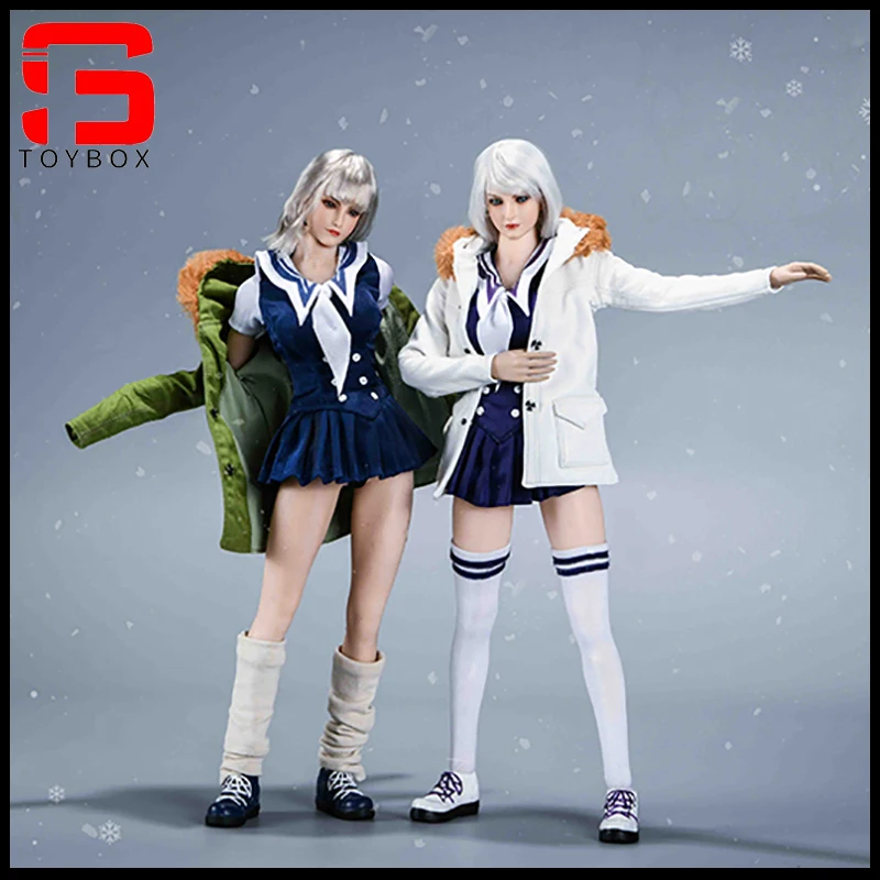 

VSTOYS 21XG69 1/6 Winter Girl Head Sculpt JK Costume Clothes Set Fit 12'' TBL Female Suntan Big Bust Action Figure Body In Stock