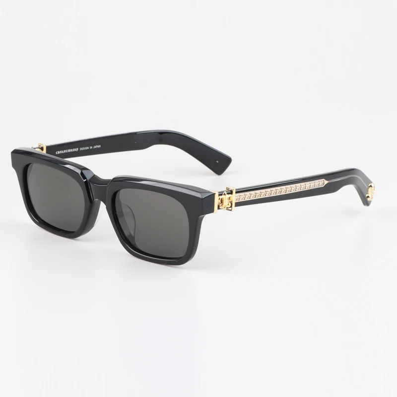 

Basames Men's Vintage Acetate Sunglasses Handmade Women Polarized Shades Designer Sun Glasses High Quality - See You In Tea