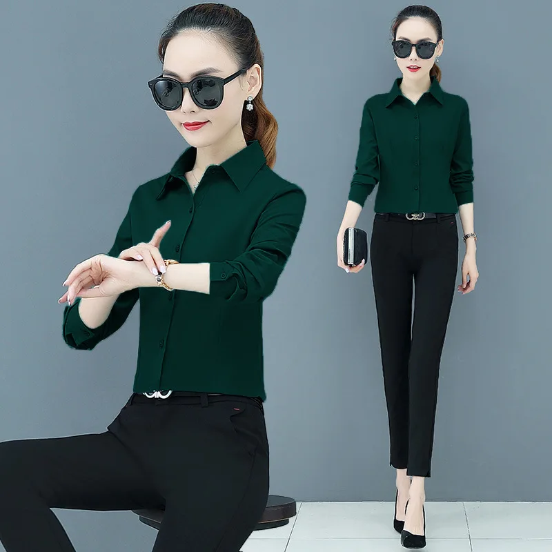 

Button Down Shirt for Women Dropshipping White Top New Items 2022 for Women Long Sleeve Button Down Blouses Indie Vintage Top