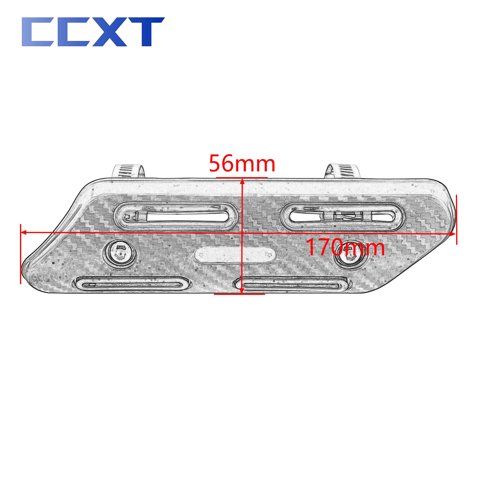 Теплозащитный экран выхлопной системы мотоцикла защитный чехол для Honda KTM Yamaha